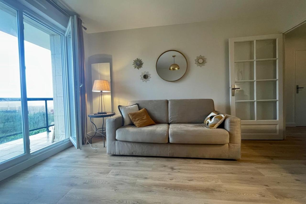 Apartament The Ammonite Sea View With Large Balcony Bénerville-sur-Mer Zewnętrze zdjęcie